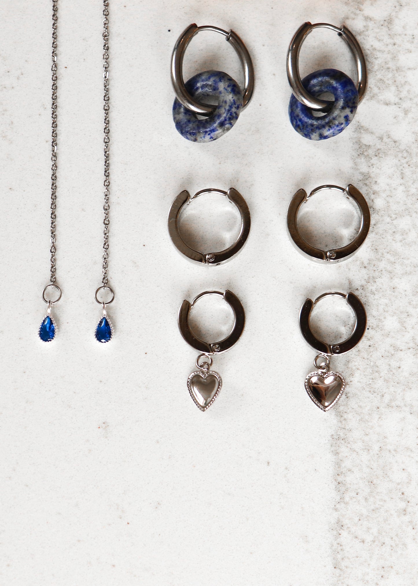 Boucle d'oreille enfile aiguille