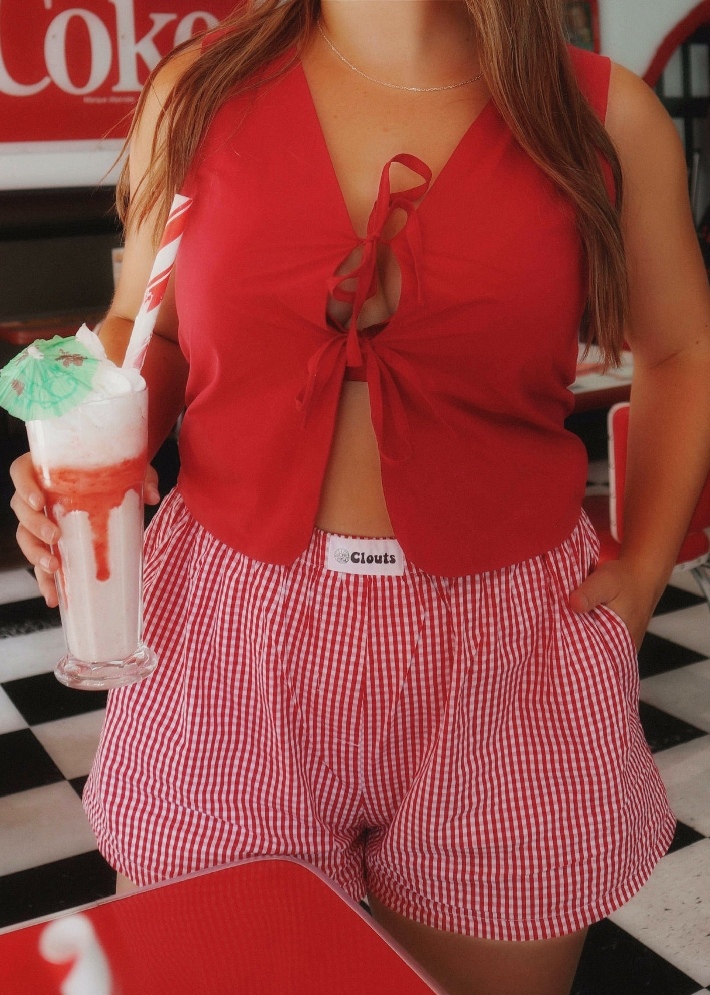 Tie-Front Cami Flamenco