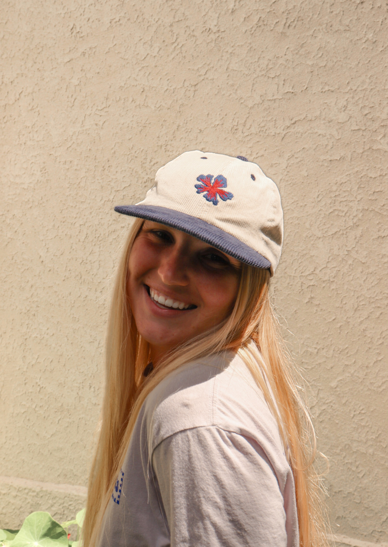 Casquette corduroy Hibisco