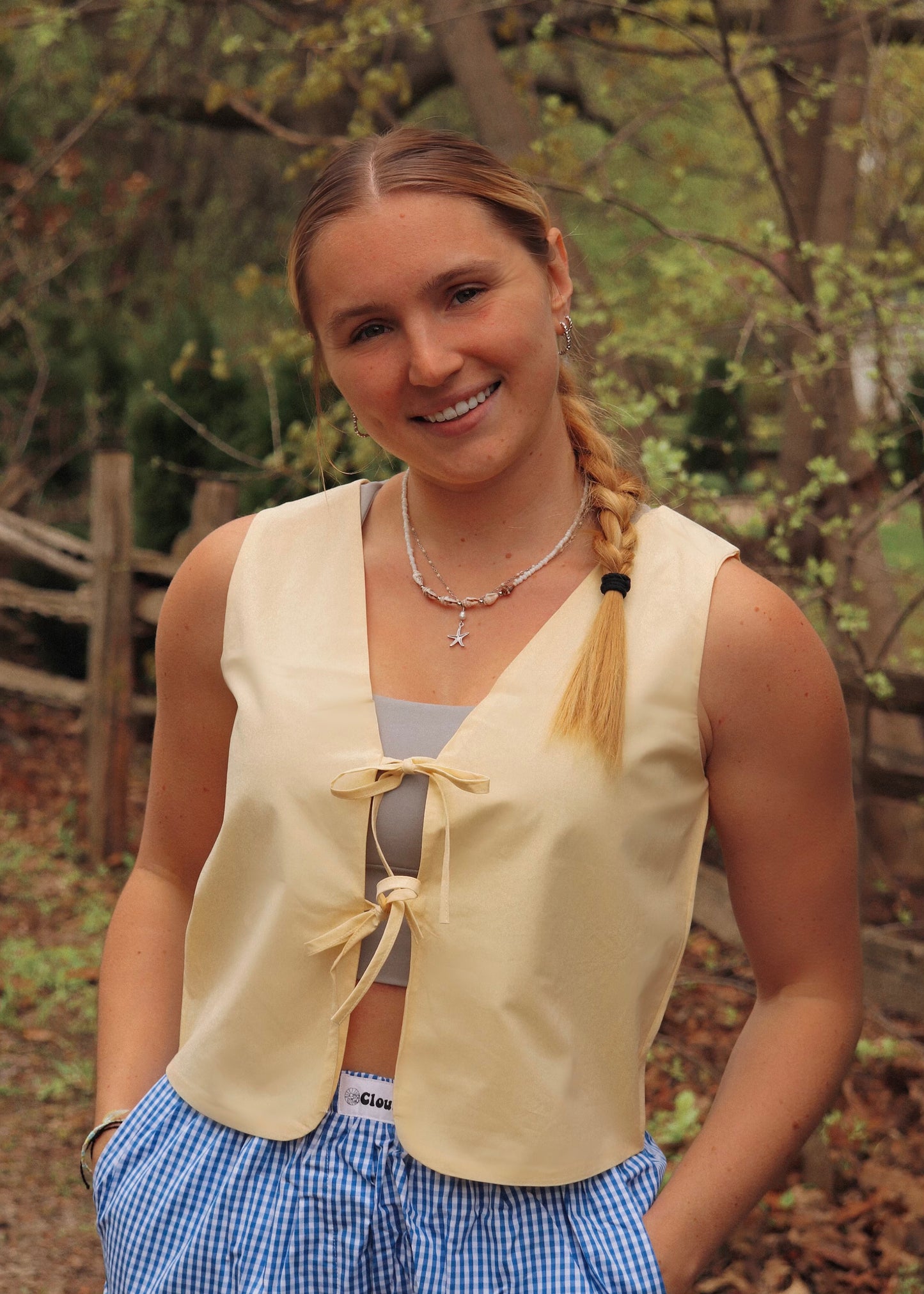 Tie-Front Cami Limon