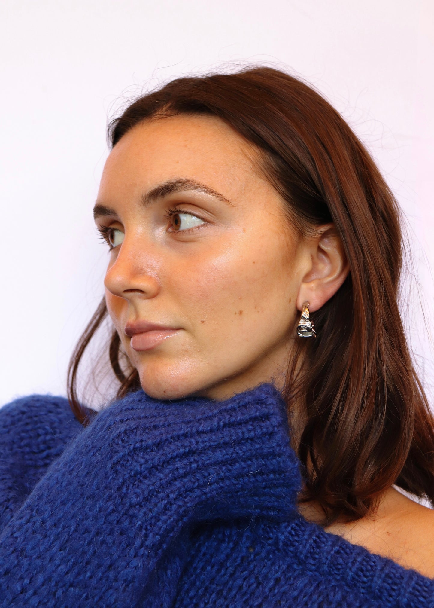 Boucles d'oreille Ambergris - argent