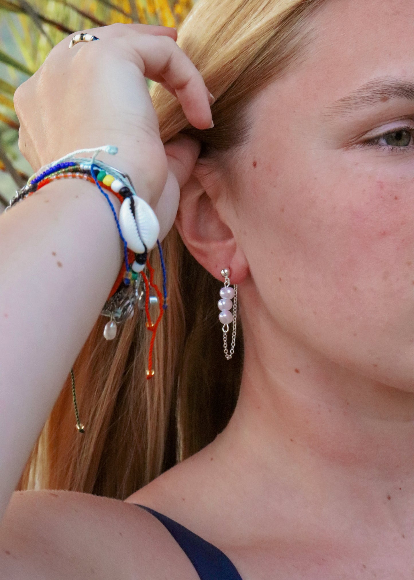 Sandbar Pearl Earring - Silver