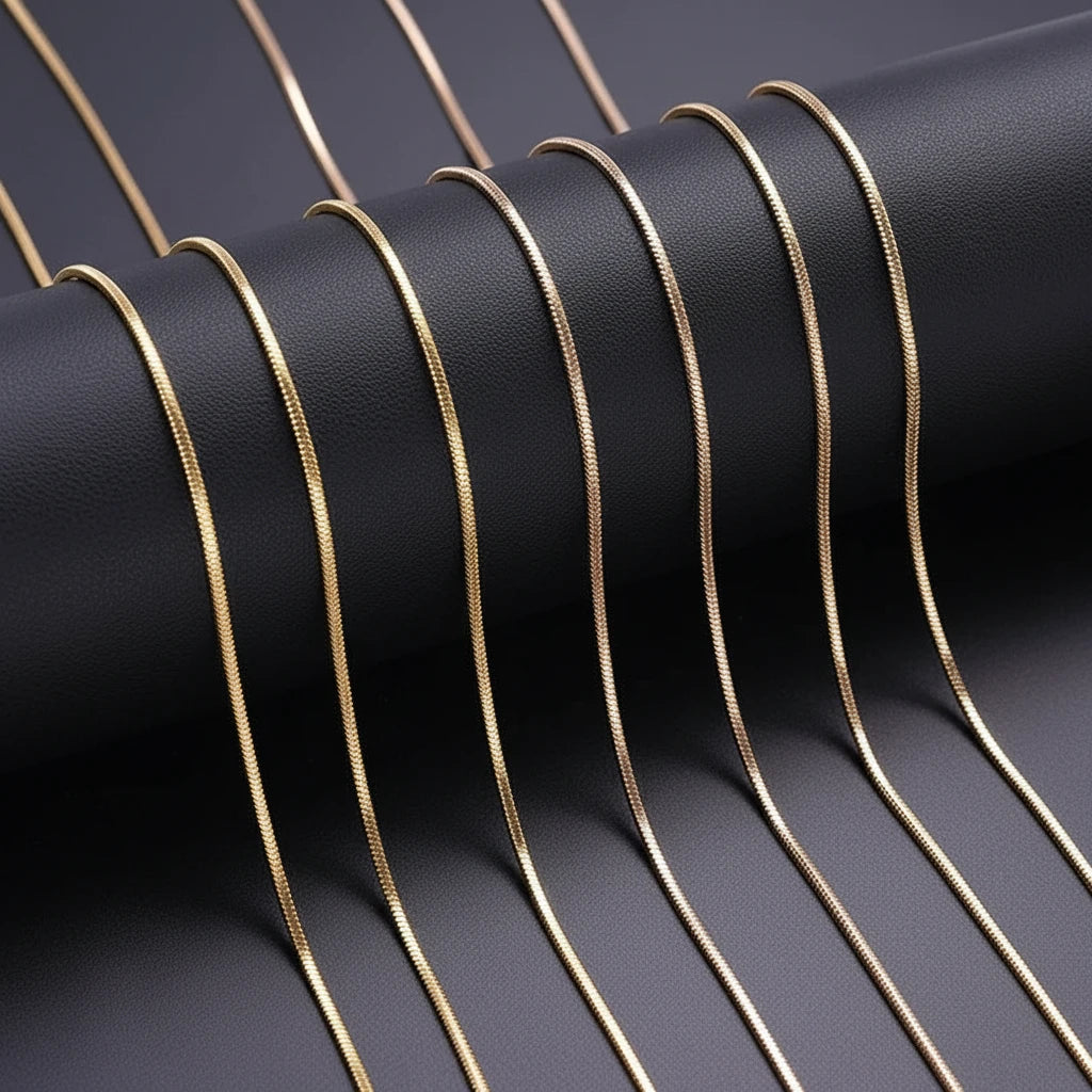 Snake Chain Necklace - gold