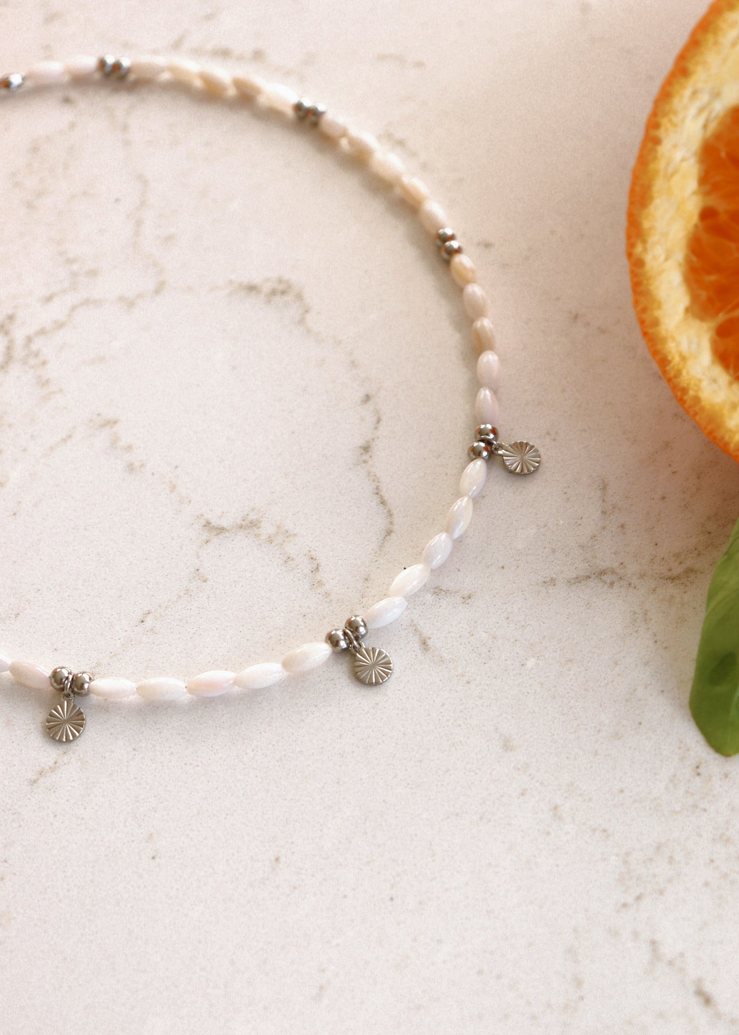 Lagos Pearl Necklace - Silver