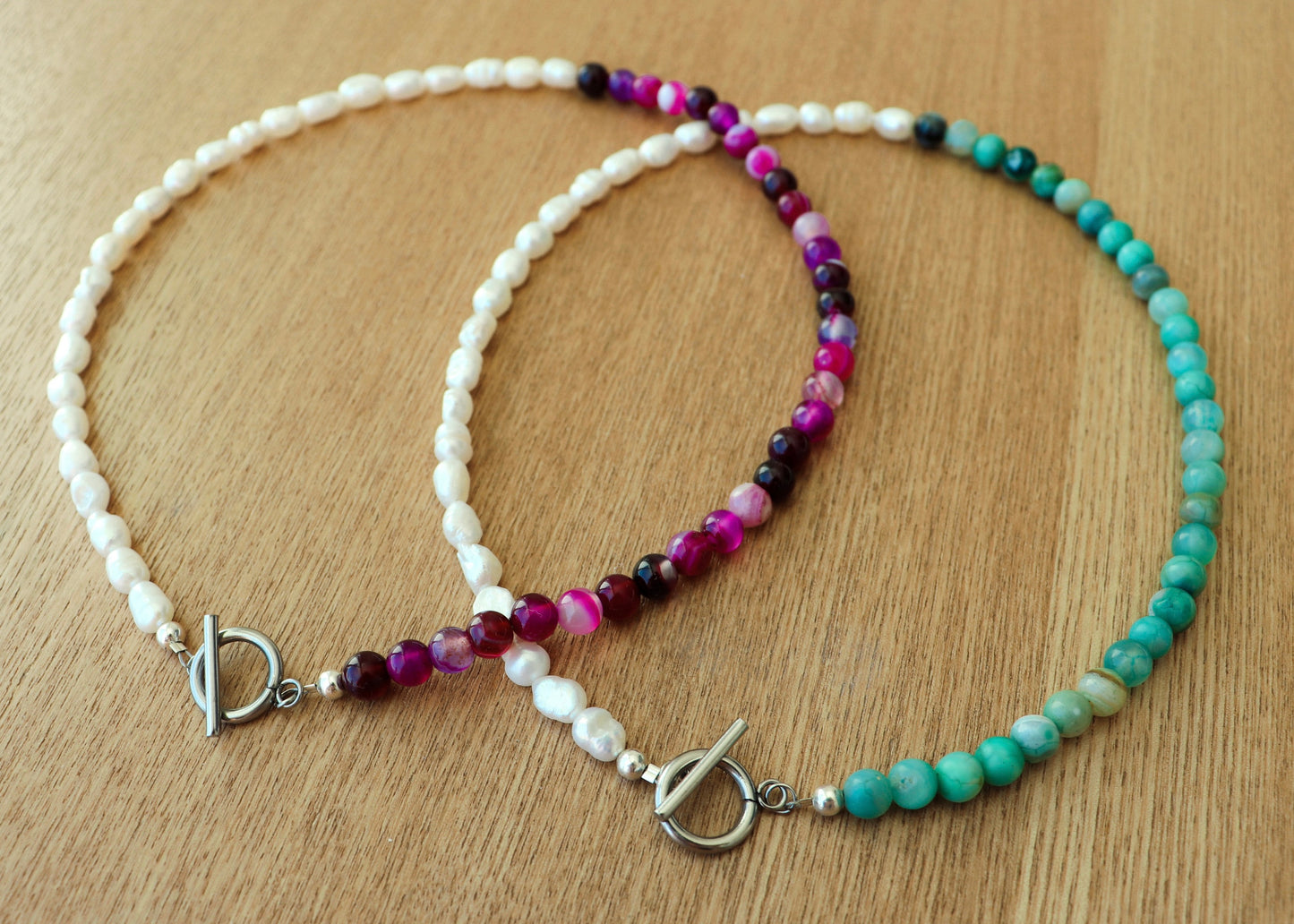 Angel's Pearl Necklace - Turquoise