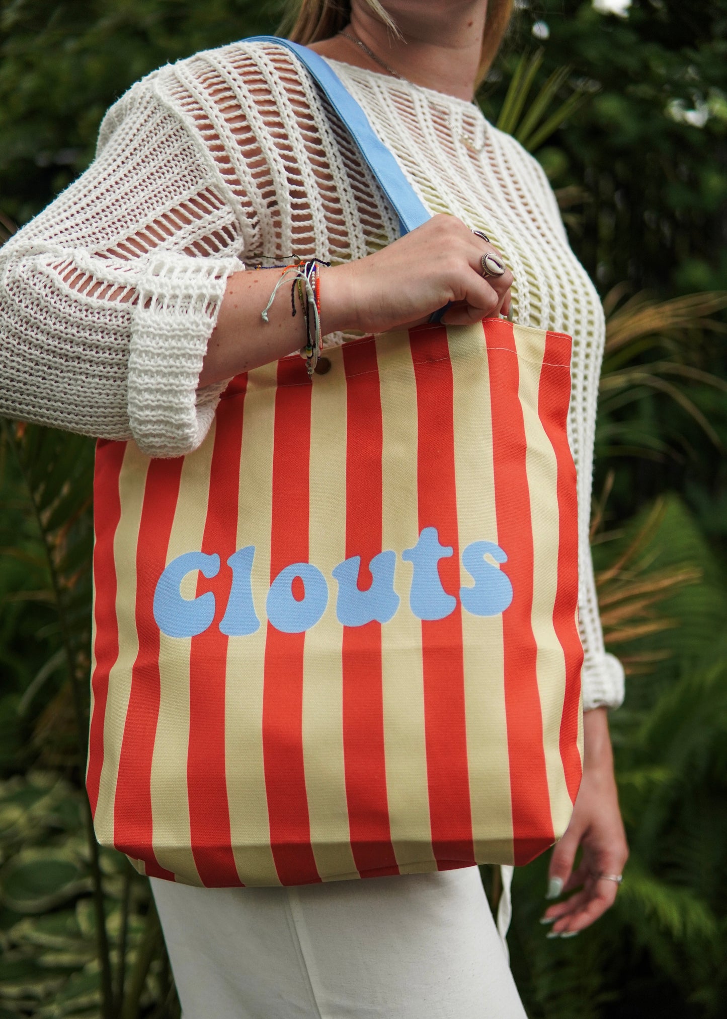 Cabana Striped Tote Bag