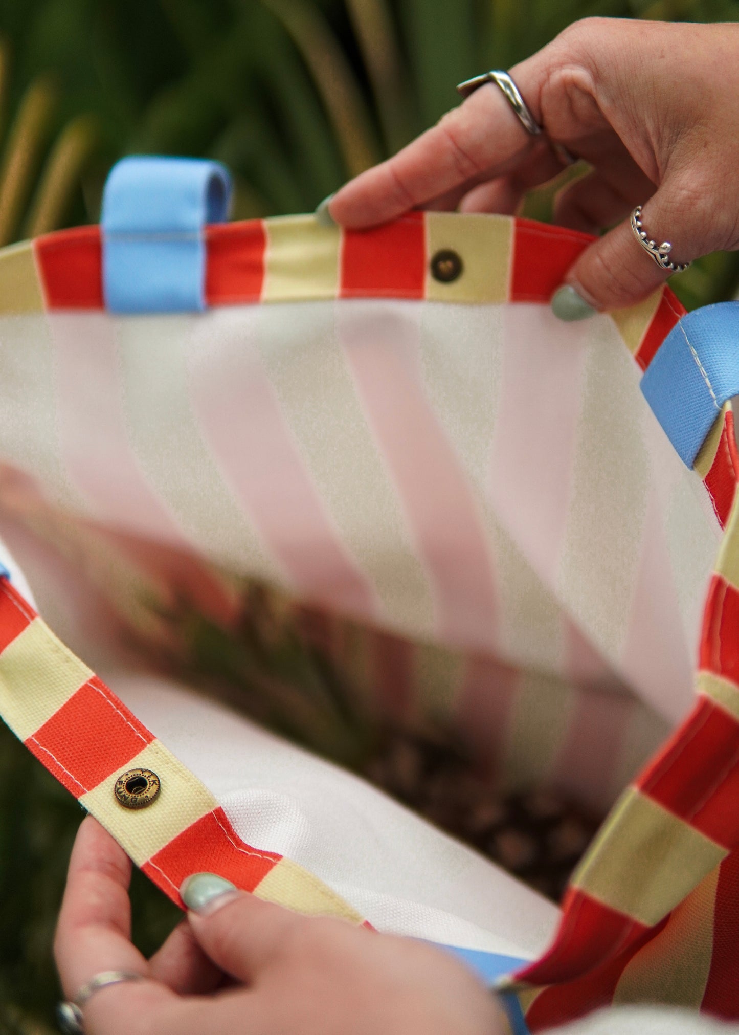 Cabana Striped Tote Bag