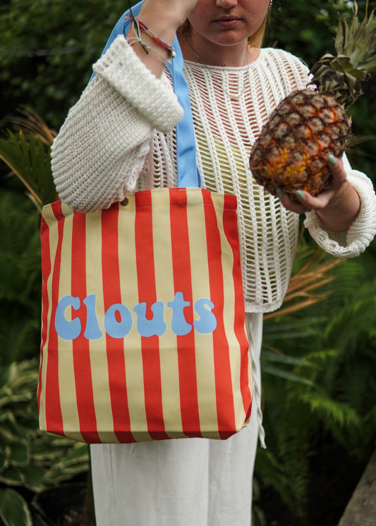 Cabana Striped Tote Bag