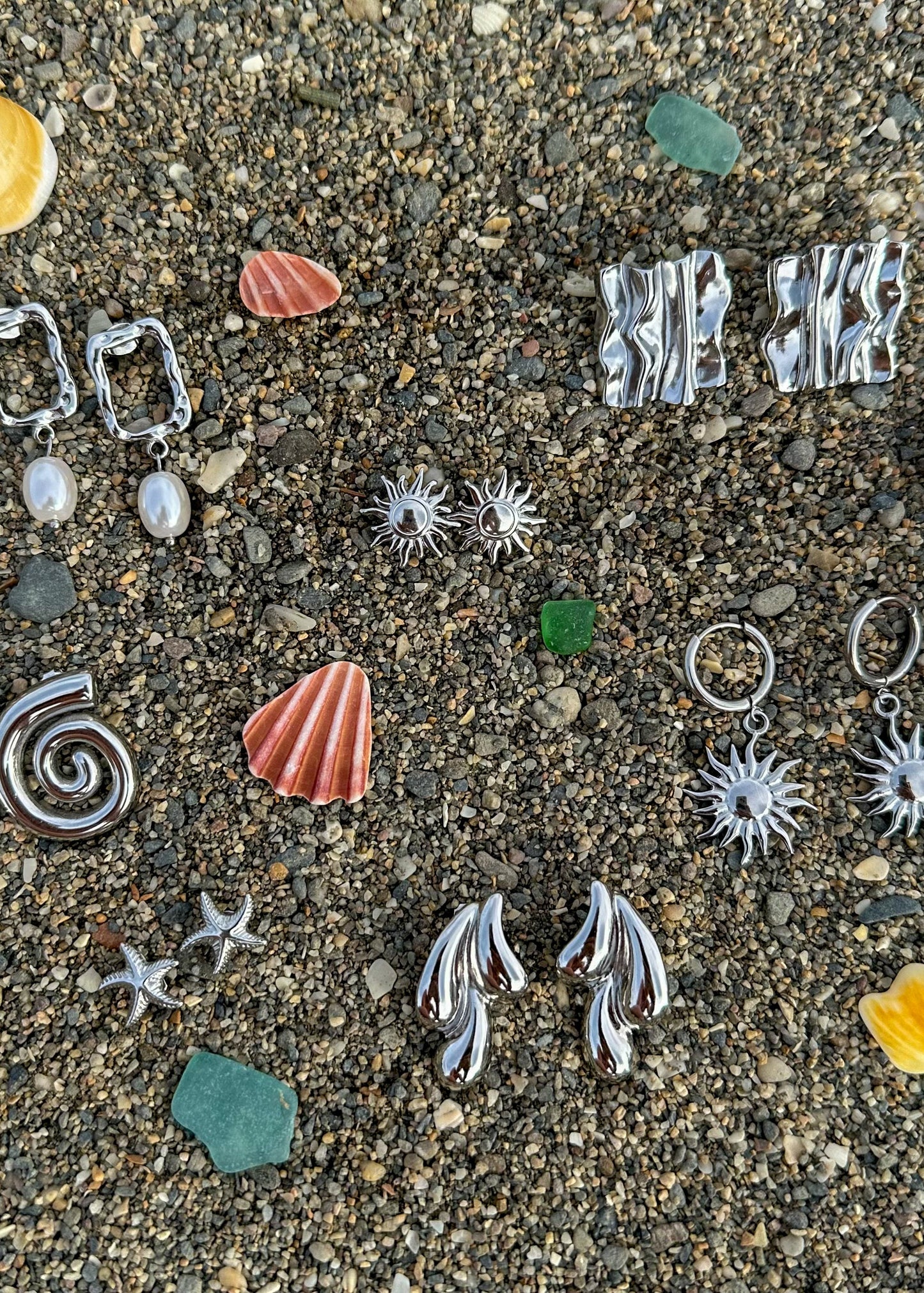 Boucles d'oreille Sol - argent