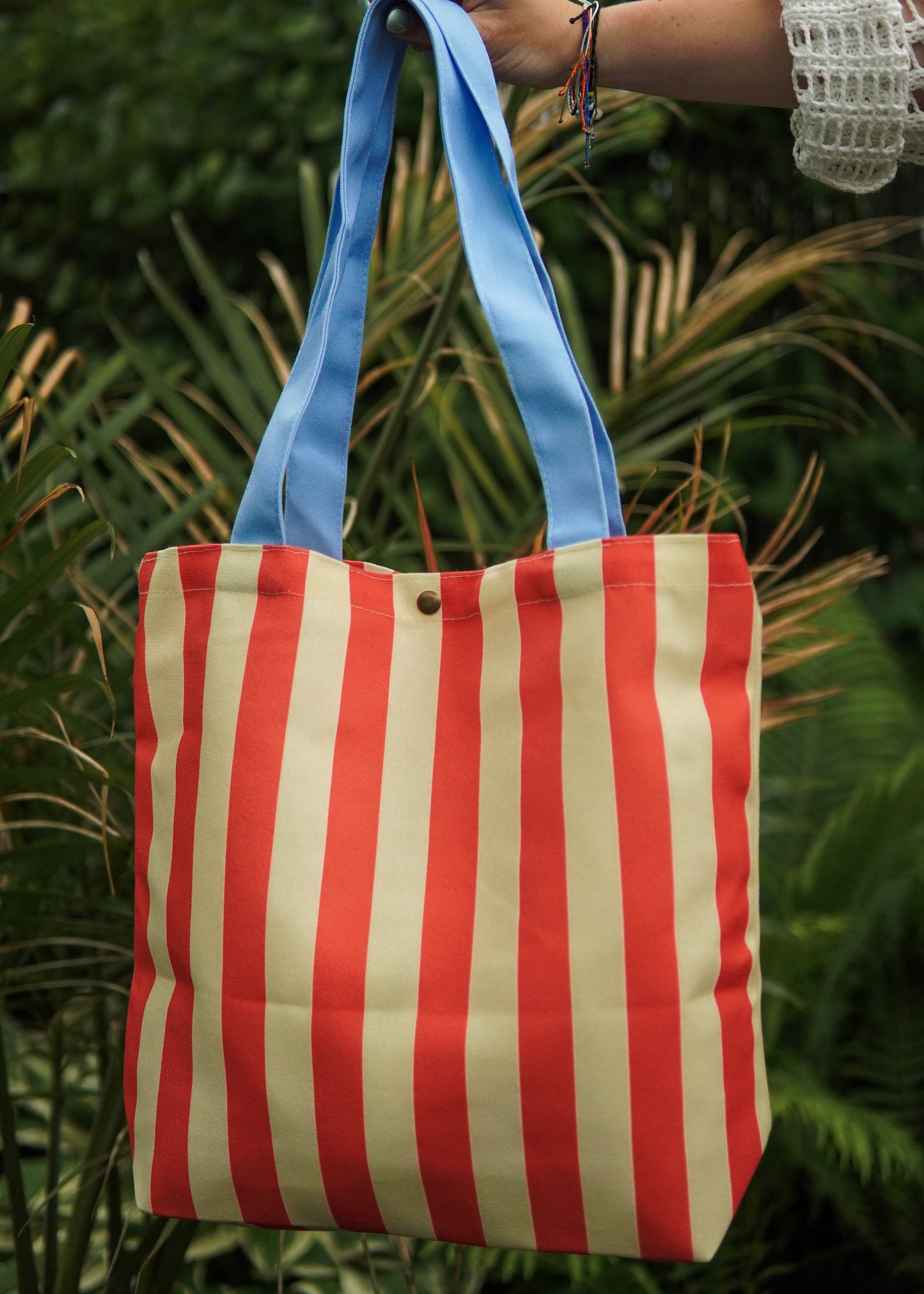 Cabana Striped Tote Bag