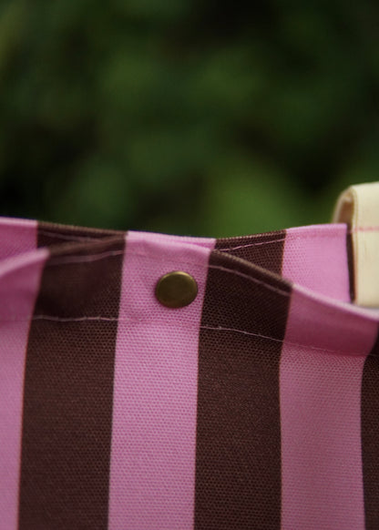 Market Striped Tote Bag