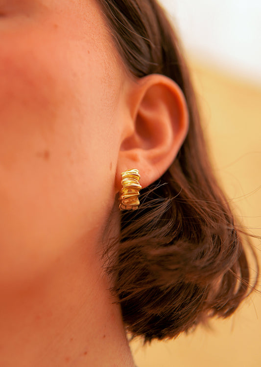 Bimini Hoop Earrings - Gold