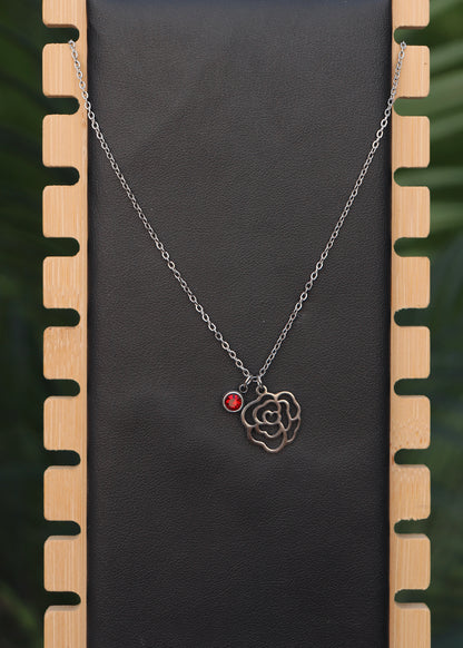 Collier Rosa - argent