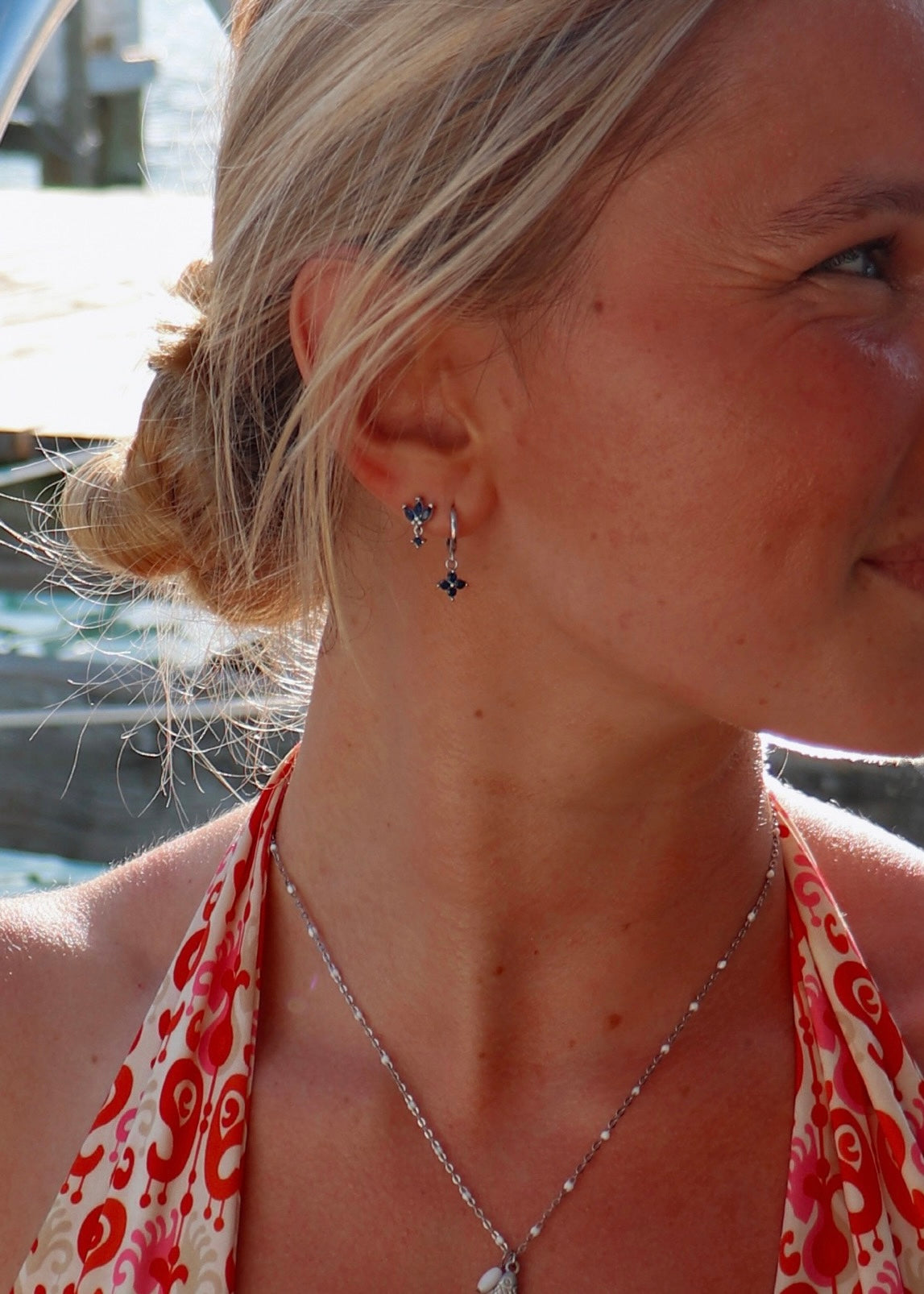 Azul Stud Earrings - Silver