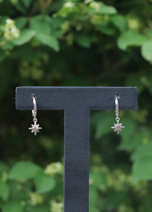 Sagrada Huggie Earrings - Silver