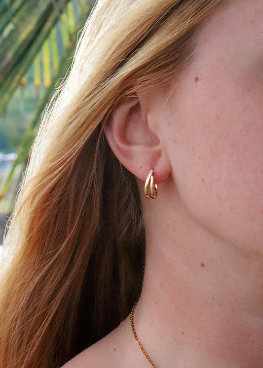 Mirage Hoop Earrings - Gold