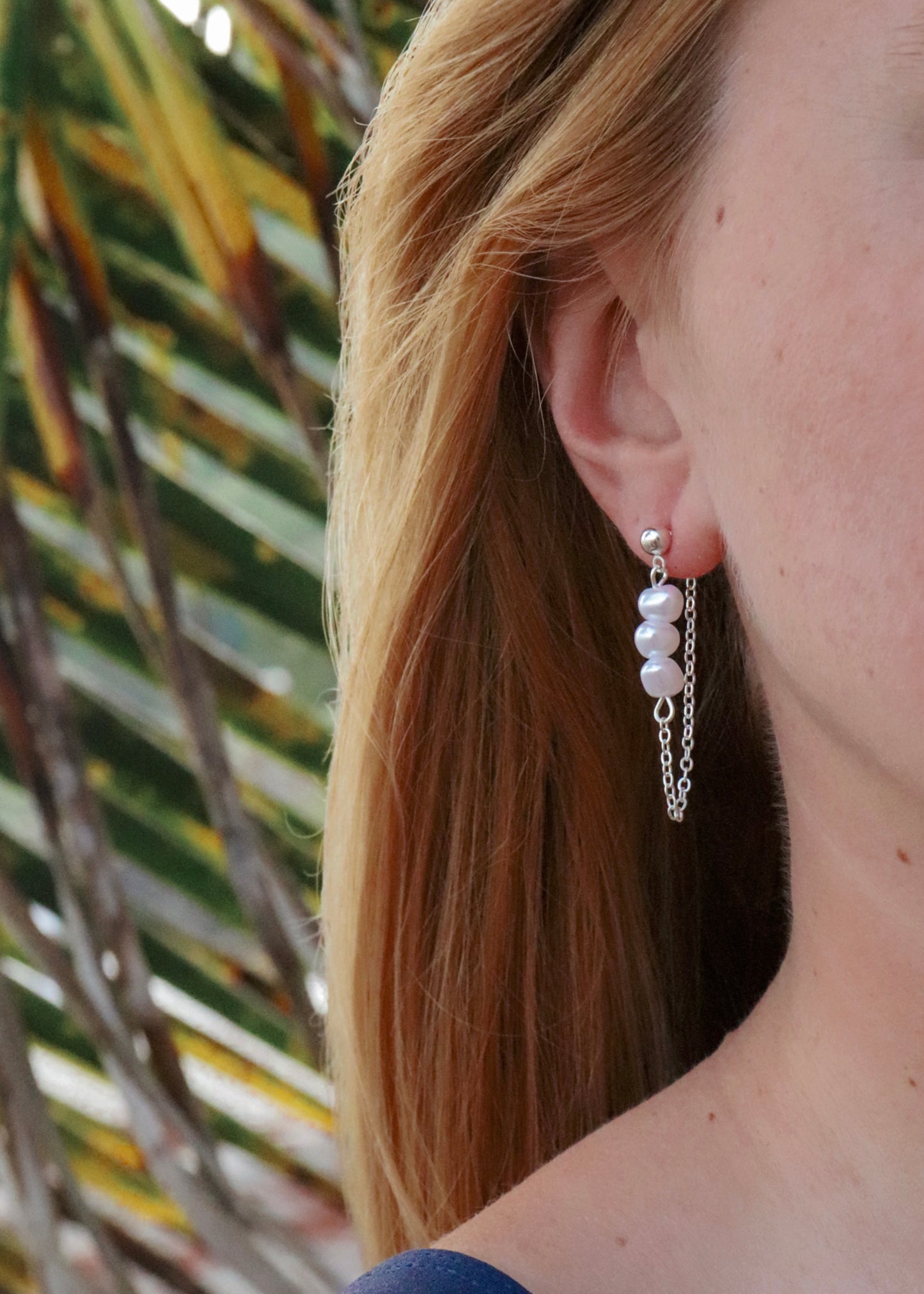 Sandbar Pearl Earring - Silver