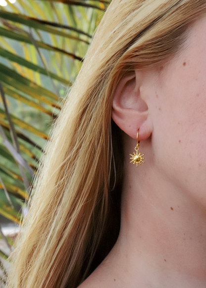 Sunrise Hoop Earrings - Gold