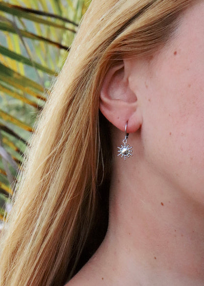 Sunrise Hoop Earrings - Silver