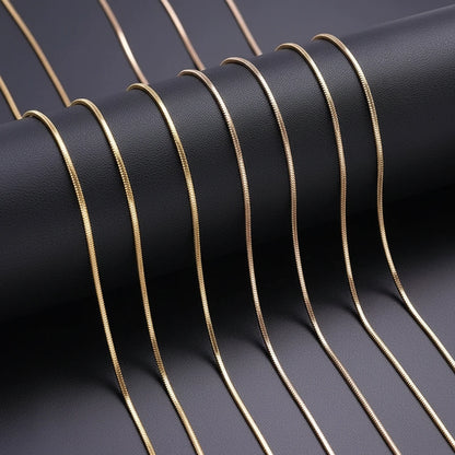 Snake Chain Necklace - gold