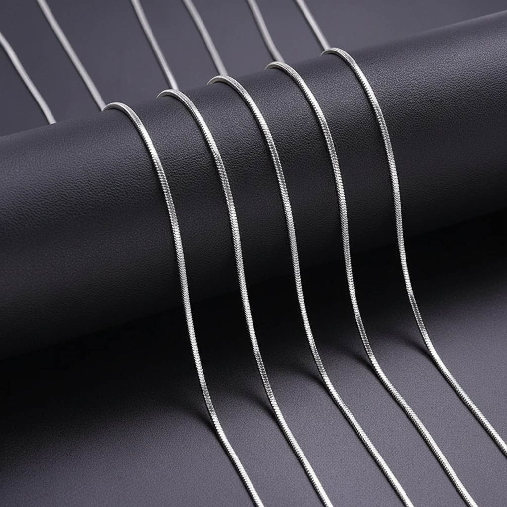 Snake Chain Necklace - silver