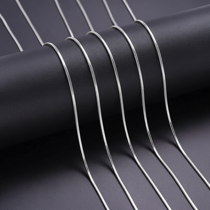 Snake Chain Necklace - silver