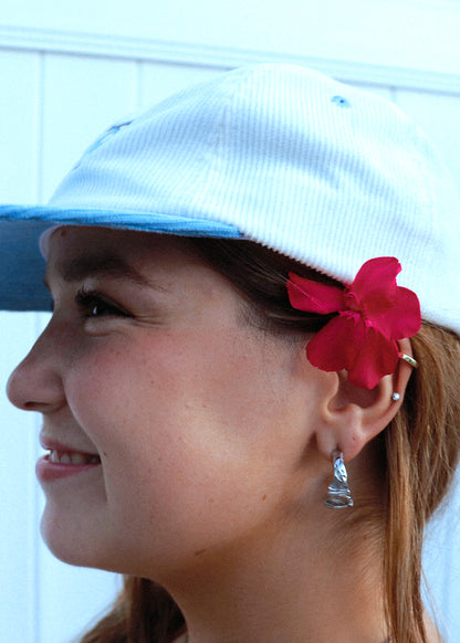 Ambergris Hoop Earrings - Silver