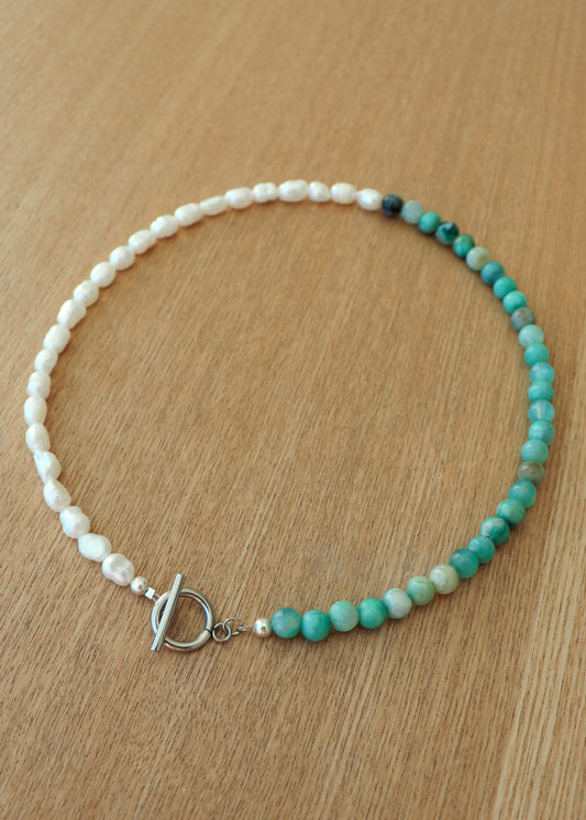 Angel's Pearl Necklace - Turquoise