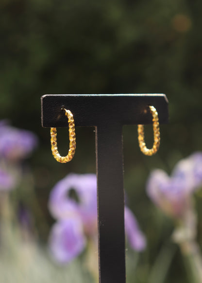 Arbol Gold Hoop Earrings