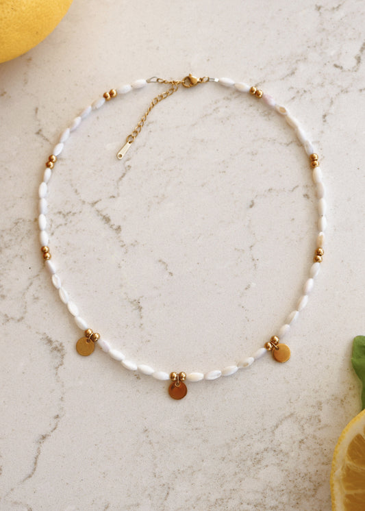 Lagos Pearl Necklace - Gold