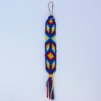 Dark blue aztec keychain (6669657473174)