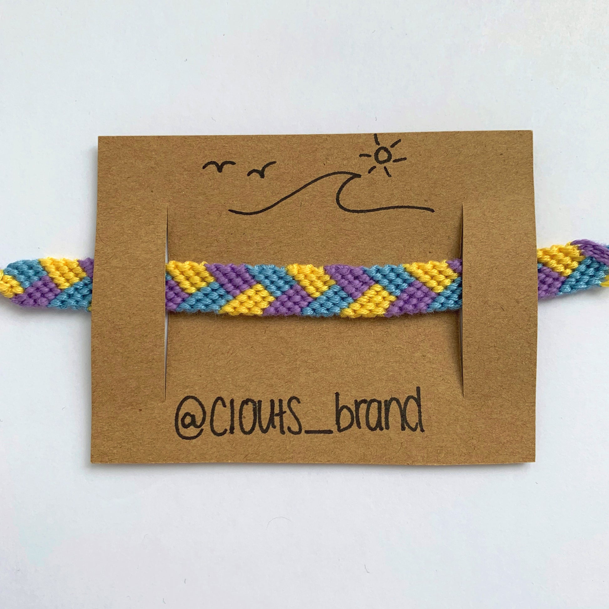 Braided pastel bracelet (4873457303687)